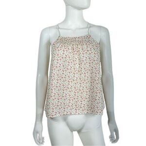 No Boundaries Tiny Floral Strappy Racer Back Cami Tank